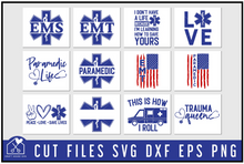 Load image into Gallery viewer, Paramedic, EMS, EMT SVG Bundle