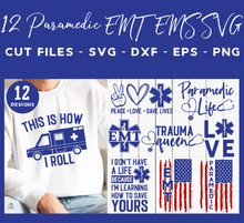 Load image into Gallery viewer, Paramedic, EMS, EMT SVG Bundle
