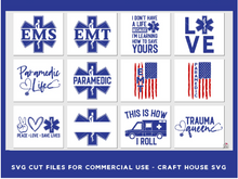 Load image into Gallery viewer, Paramedic, EMS, EMT SVG Bundle