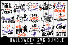 Load image into Gallery viewer, Halloween SVG Bundle