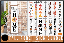 Load image into Gallery viewer, Fall Porch Sign SVG Bundle