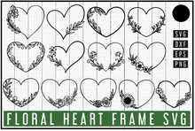 Load image into Gallery viewer, Floral Heart SVG Bundle