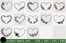 Load image into Gallery viewer, Floral Heart SVG Bundle