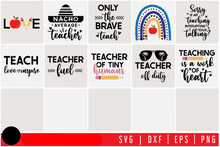Load image into Gallery viewer, Teacher SVG Bundle