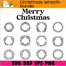 Load image into Gallery viewer, Christmas Wreaths SVG Bundle