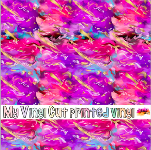Printed Vinyl HTV & Waterslide Pink Berry A Patterns 12 x 12 inch sheet