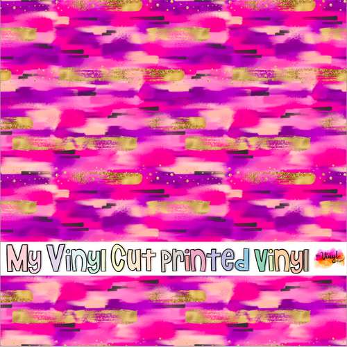 Printed Vinyl HTV & Waterslide Pink Berry B Patterns 12 x 12 inch sheet