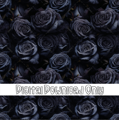 Black Roses Seamless Pattern Bundle JPG only Digital File only