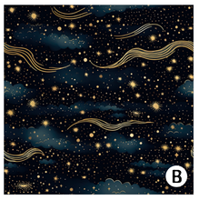Load image into Gallery viewer, Printed Vinyl HTV &amp; Waterslide Celestial Stars Patterns 12 x 12 inch sheet