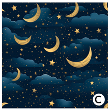 Load image into Gallery viewer, Printed Vinyl HTV &amp; Waterslide Celestial Stars Patterns 12 x 12 inch sheet