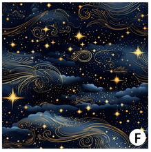 Load image into Gallery viewer, Printed Vinyl HTV &amp; Waterslide Celestial Stars Patterns 12 x 12 inch sheet