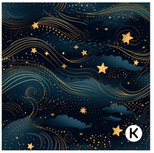 Load image into Gallery viewer, Printed Vinyl HTV &amp; Waterslide Celestial Stars Patterns 12 x 12 inch sheet