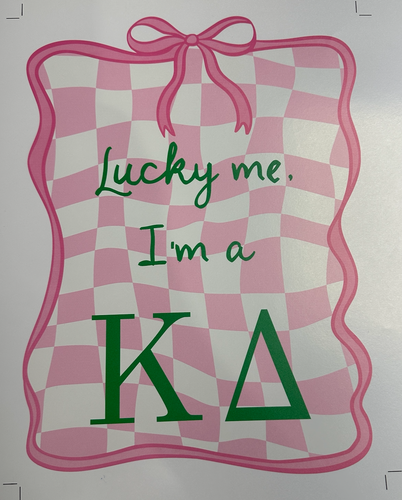 Poster | Lucky Me, I'm a KD | Various Sizes | Sorority | Kappa Delta