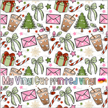 Load image into Gallery viewer, Printed Vinyl HTV &amp; Waterslide Christmas Things Patterns 12 x 12 inch sheet