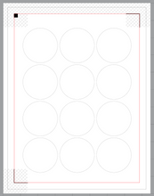 Load image into Gallery viewer, Sticker Sheet 8 1/2 x 11 inch Sheet Set of Custom Circle Stickers