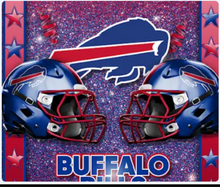 Load image into Gallery viewer, Double Helmet Glitter Sticker Football Theme | TV Tray Table Decal | Waterproof Vinyl Sticker | Reposition-able | Laminated