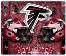 Load image into Gallery viewer, Double Helmet Glitter Sticker Football Theme | TV Tray Table Decal | Waterproof Vinyl Sticker | Reposition-able | Laminated