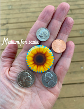 Load image into Gallery viewer, Pin Back Button Pink and Red Coquette Bows and Stripes pattern