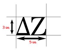 Load image into Gallery viewer, DZ | Delta Zeta DAD | Vinyl Decal | Car Decal | Laptop Decal | Transfer Decal |