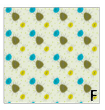 Load image into Gallery viewer, Printed Adhesive Vinyl Green and Blue MID CENTURY RETRO Patterns 12 x 12 inch sheet