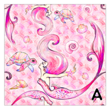 Load image into Gallery viewer, Printed Vinyl JOYFUL SIREN Patterns 12 x 12 inch sheet of Heat Transfer Vinyl (HTV) or Adhesive Vinyl Choose Pattern Choose Type of Vinyl