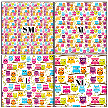 Load image into Gallery viewer, Printed Vinyl &amp; HTV Colorful Owls Patterns 12 x 12 inch sheet