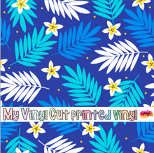Load image into Gallery viewer, Printed Vinyl | Summer G | Permanent Removable Adhesive | Permanent Glitter Adhesive | HTV | Glitter HTV | 12 x 12 inches | ONE Sheet