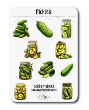 Load image into Gallery viewer, Sticker Sheet |  | Set of little planner stickers Pickles 5 X 7