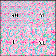 Load image into Gallery viewer, Printed Vinyl HTV &amp; Waterslide Preppy Bows A Patterns 12 x 12 inch sheet