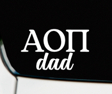 Load image into Gallery viewer, Sorority DAD Vinyl Decal | Car Decal | Laptop Decal | Transfer Decal | Alpha Omicron Pi
