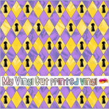 Load image into Gallery viewer, Printed Vinyl | Basic Alice A | Permanent Removable Adhesive | Permanent Glitter Adhesive | HTV | Glitter HTV | 12 x 12 inches | ONE Sheet