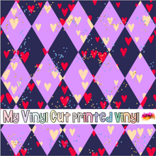 Load image into Gallery viewer, Printed Vinyl | Basic Alice E | Permanent Removable Adhesive | Permanent Glitter Adhesive | HTV | Glitter HTV | 12 x 12 inches | ONE Sheet