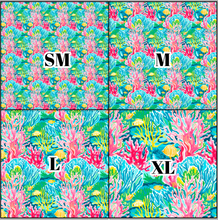 Load image into Gallery viewer, Printed Vinyl &amp; HTV Coral Reef B Pattern 12 x 12 inch sheet