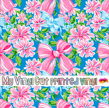 Load image into Gallery viewer, Printed Vinyl HTV &amp; Waterslide Preppy Bows D Patterns 12 x 12 inch sheet