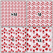 Load image into Gallery viewer, Printed Vinyl | Peppermint Spice J | Permanent Removable Adhesive | Permanent Glitter Adhesive | HTV | Glitter HTV | 12 x 12 inches | ONE Sheet