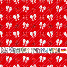 Load image into Gallery viewer, Printed Vinyl | Peppermint Spice M | Permanent Removable Adhesive | Permanent Glitter Adhesive | HTV | Glitter HTV | 12 x 12 inches | ONE Sheet