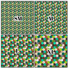 Load image into Gallery viewer, Printed Vinyl, HTV &amp; Waterslide Dark Hexagonal Patterns 12 x 12 inch sheet