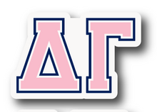 Load image into Gallery viewer, Delta Gamma Greek Letters Sorority Refrigerator Magnet 4 x 2 inches