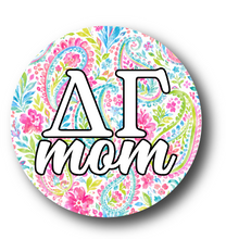 Load image into Gallery viewer, Delta Gamma MOM Paisley2 Pin Back Button