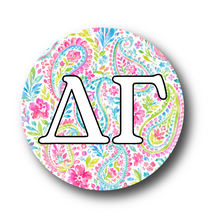 Load image into Gallery viewer, Delta Gamma Paisley2 Pin Back Button