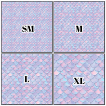 Load image into Gallery viewer, Printed Vinyl &amp; HTV Light Mermaid Scales Patterns 12 x 12 inch sheet