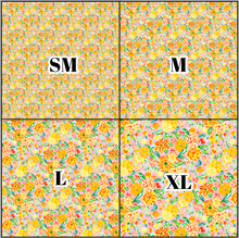 Load image into Gallery viewer, Printed Vinyl &amp; HTV Fleur Yellow Pattern 12 x 12 inch sheet
