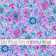 Load image into Gallery viewer, Printed Vinyl &amp; HTV Flower Bomb B Pattern 12 x 12 inch sheet