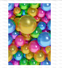 Load image into Gallery viewer, Printed Vinyl &amp; HTV Glossy Orbs Pattern 8 x 12 inch sheet