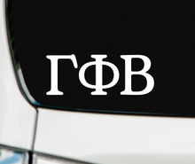 Load image into Gallery viewer, GPhi | Gamma Phi Beta | Greek Letters | Vinyl Decal | Car Decal | Laptop Decal | Transfer Decal