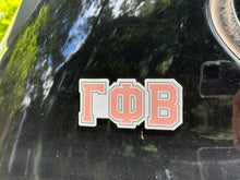 Load image into Gallery viewer, Gamma Phi Beta Greek Letters Sorority Refrigerator Magnet 4 x 2 inches