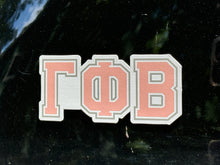 Load image into Gallery viewer, Gamma Phi Beta Greek Letters Sorority Refrigerator Magnet 4 x 2 inches