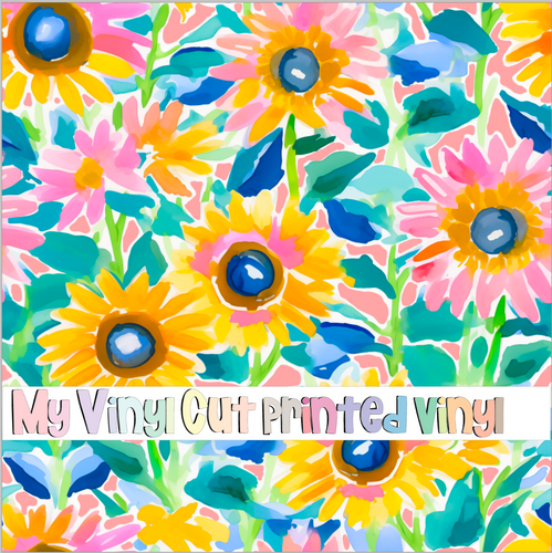 Printed Vinyl & HTV K80-19 Pattern 12 x 12 inch sheet