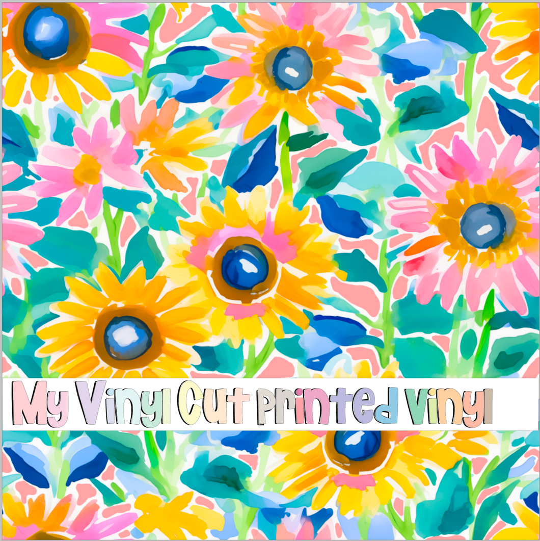 Printed Vinyl & HTV K80-19 Pattern 12 x 12 inch sheet