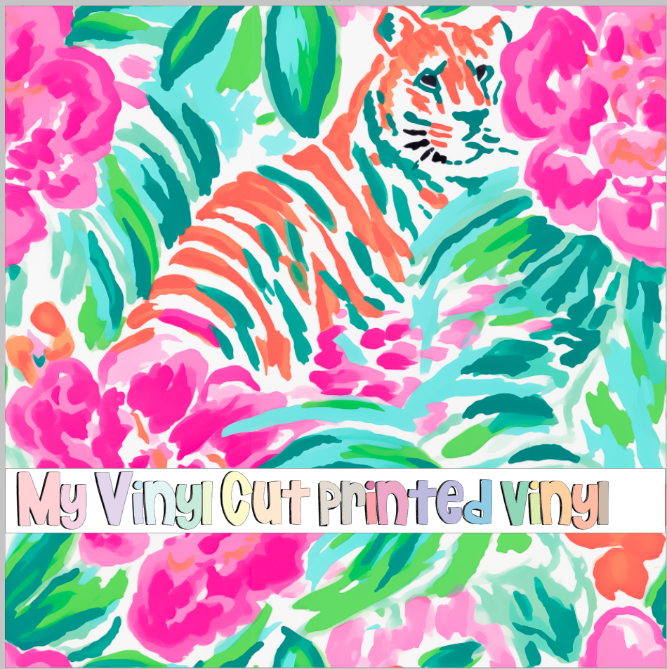 Printed Vinyl & HTV K80-42 Pattern 12 x 12 inch sheet